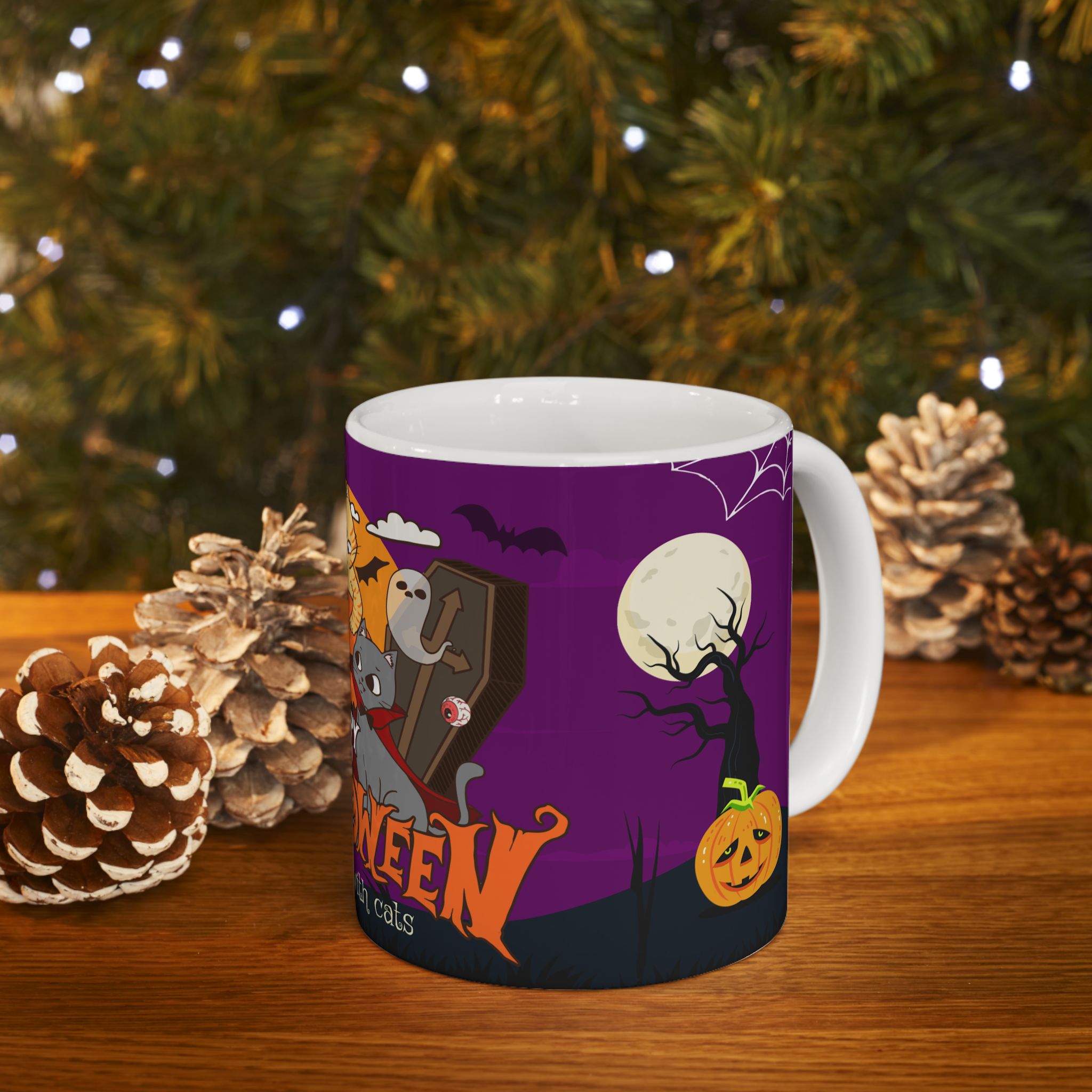 Happy Halloween is Better with Cats | Ceramic Mug